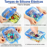 Tampas de Silicone Reutilizáveis