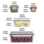 Recipientes para armazenamento de alimentos 8 unidades