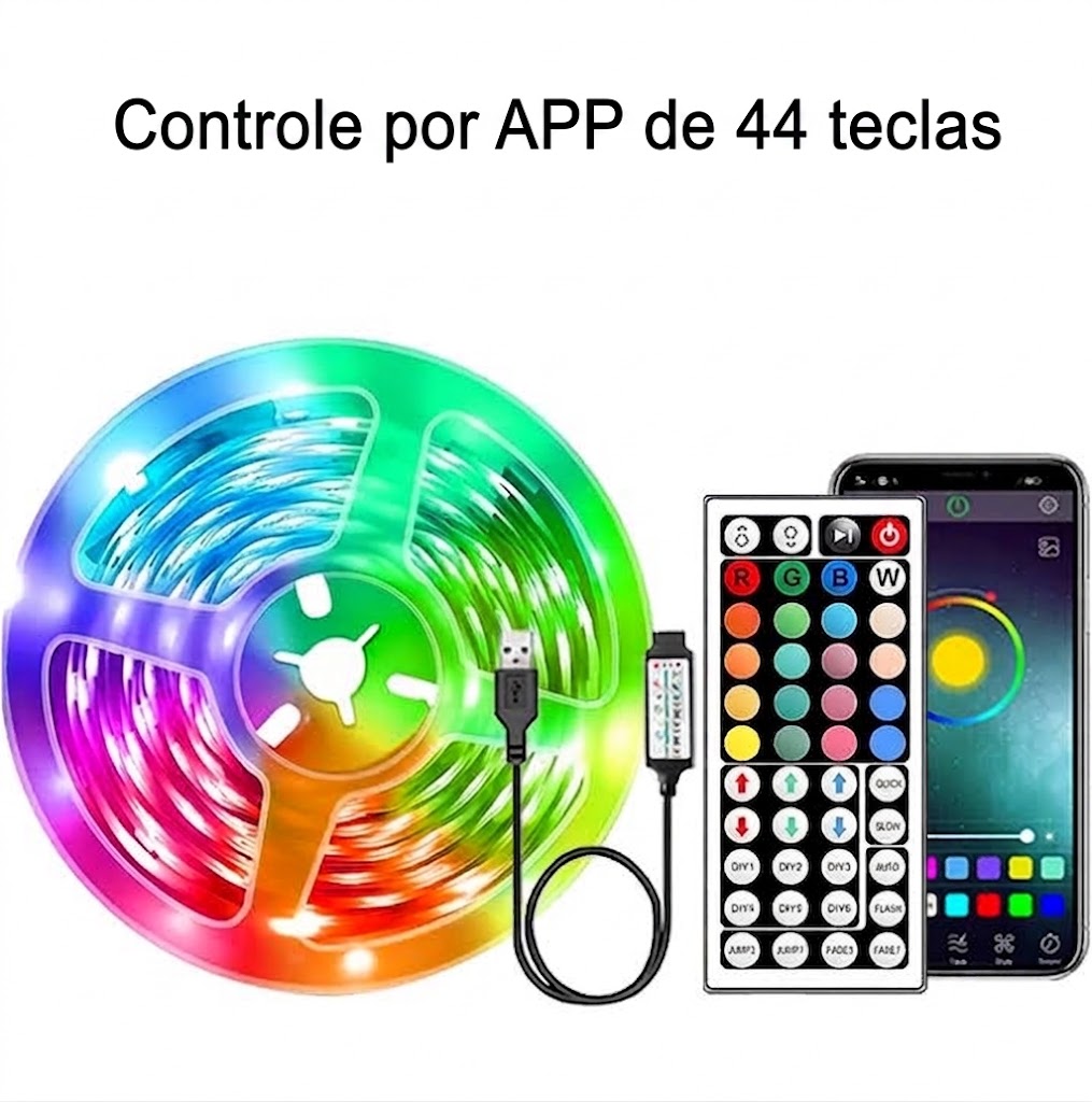 Fita de luz RGB 5m
