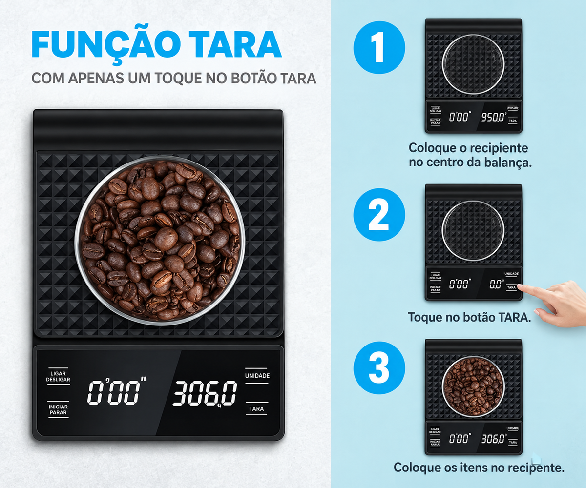 Balança de Cozinha com timer