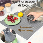 Tapete de silicone para secagem