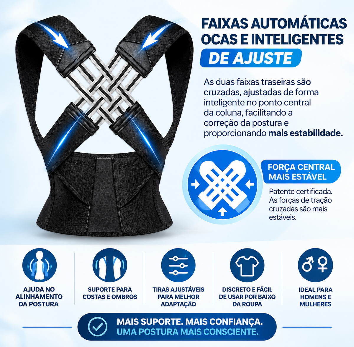 Corretor de Postura Ajustável