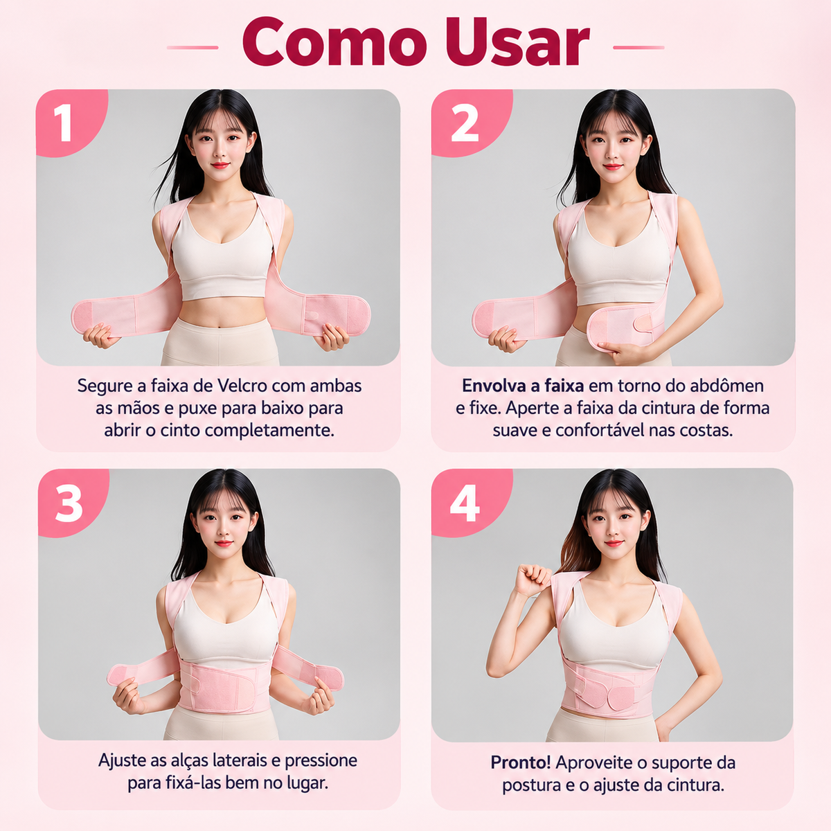 Corretor de Postura Ajustável