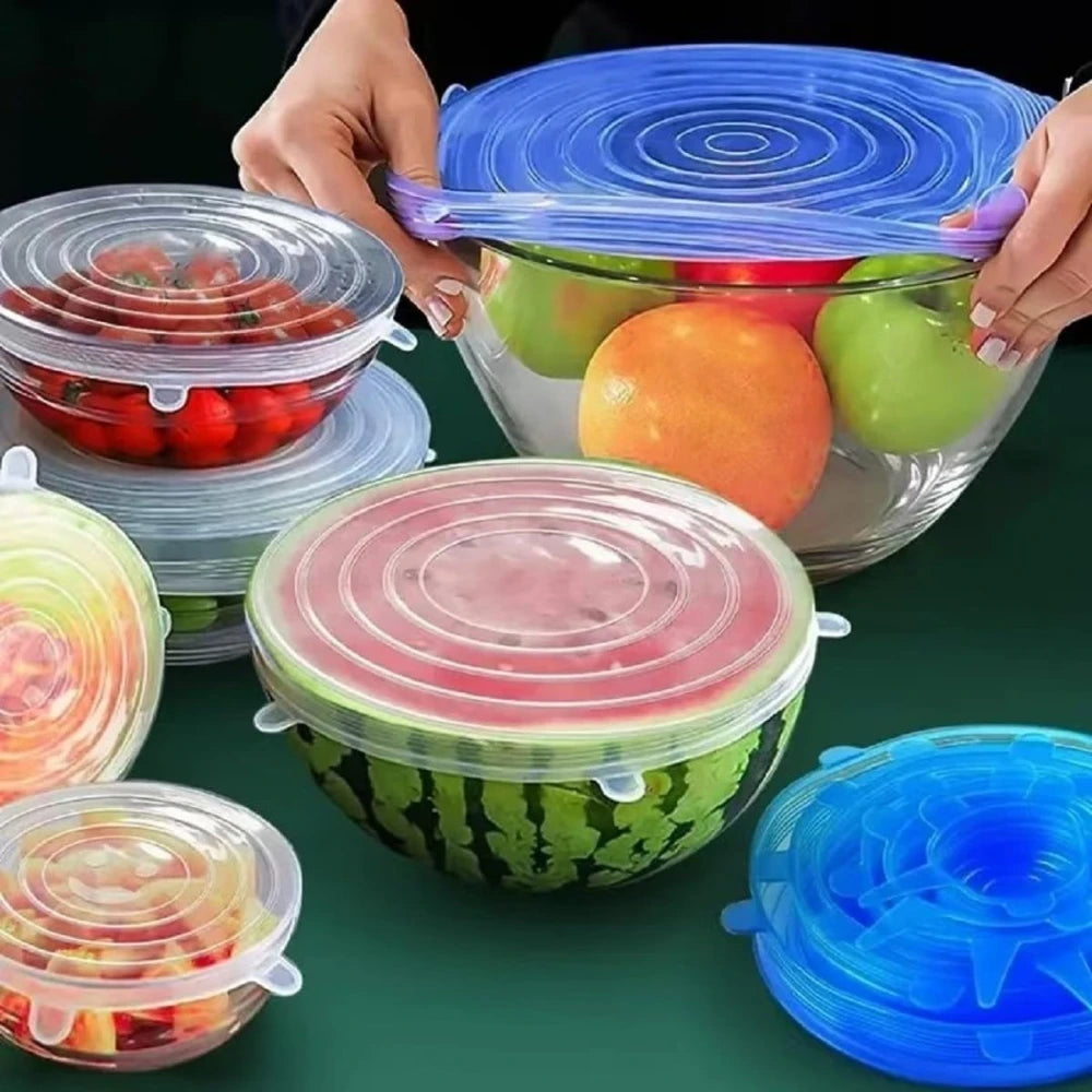 Tampas de Silicone Reutilizáveis
