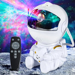 Astronauta galáxia projetor luz