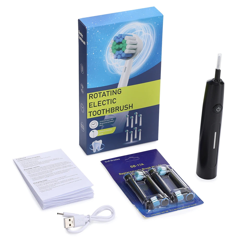 Escova de Dente Elétrica Rotativa