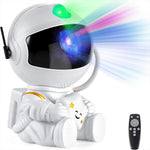 Astronauta galáxia projetor luz