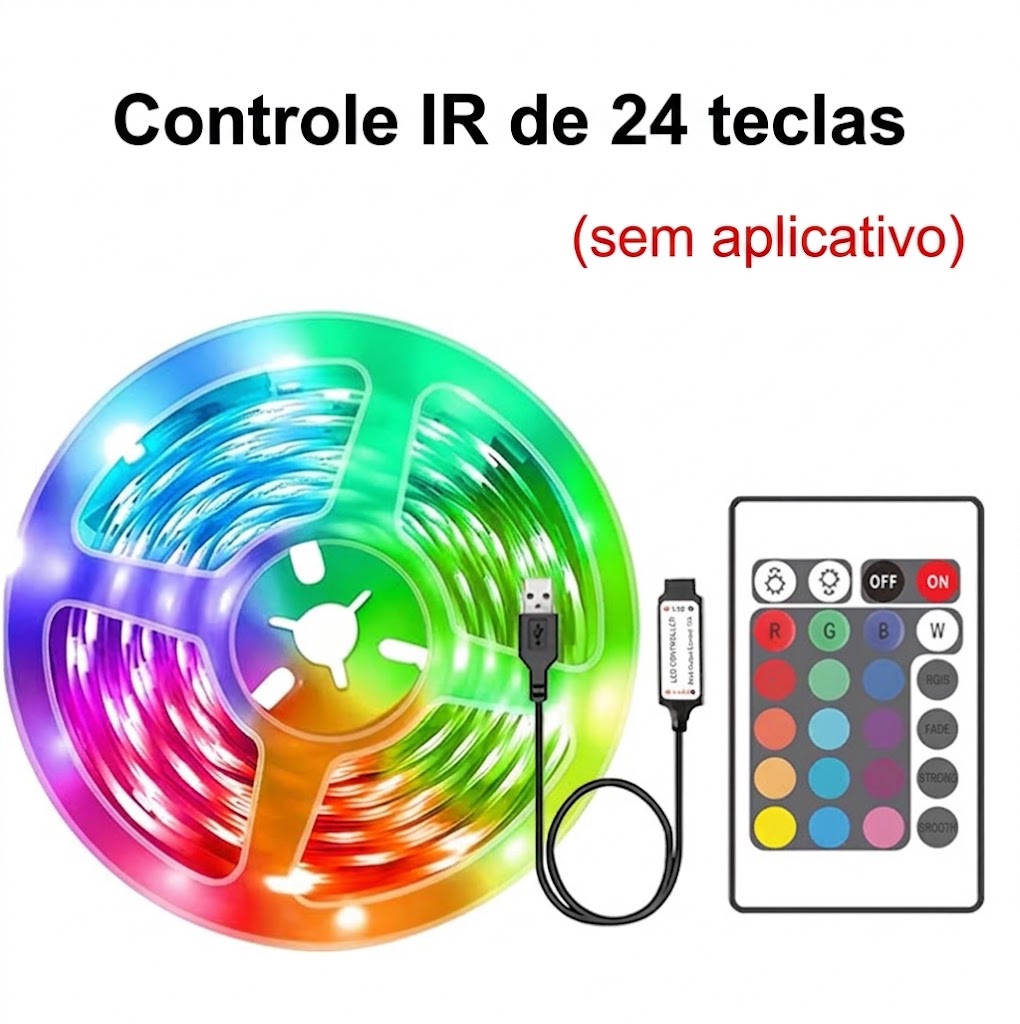 Fita de luz RGB 5m