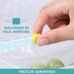 Saco reutilizável com zíper