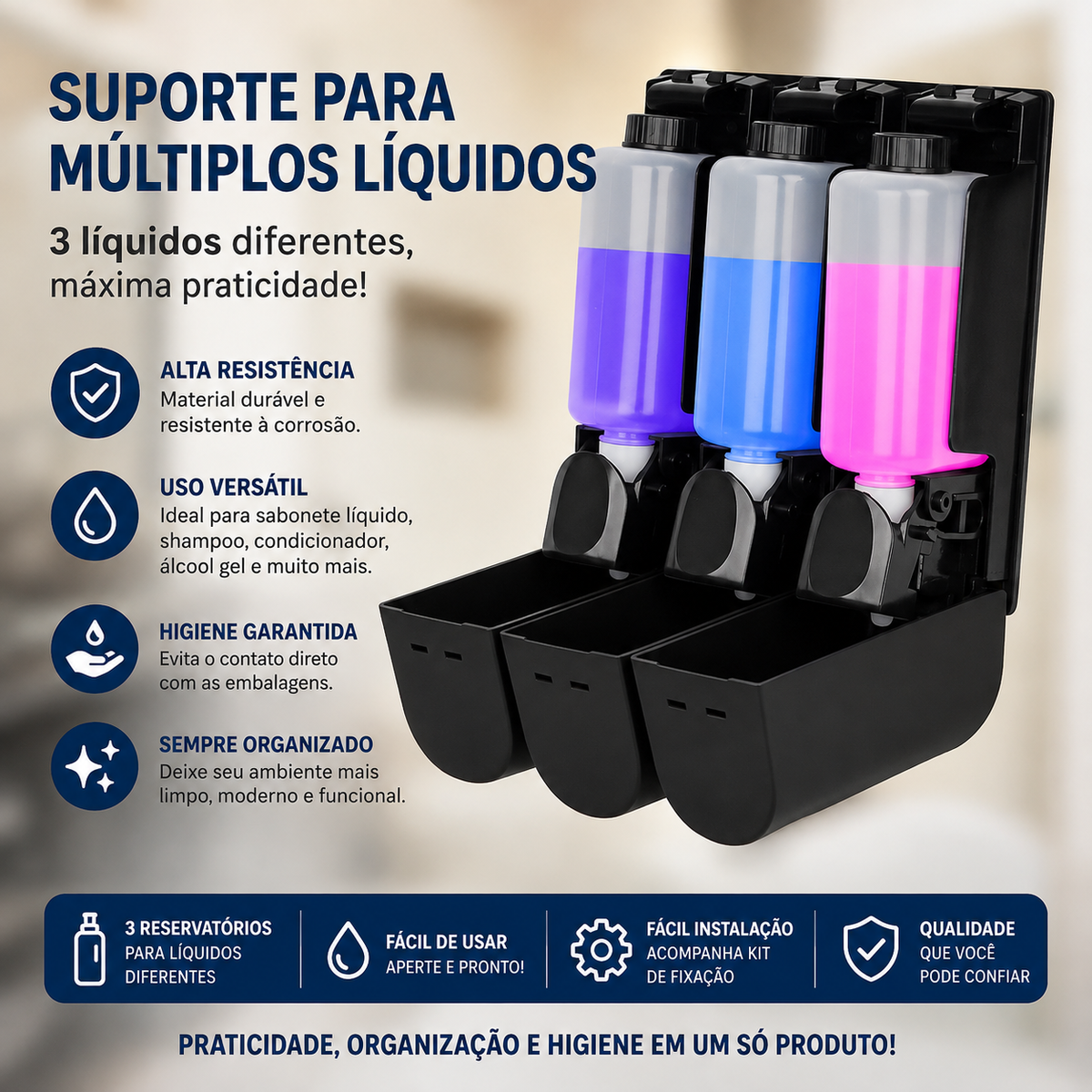 Dispensers para sabonete líquido