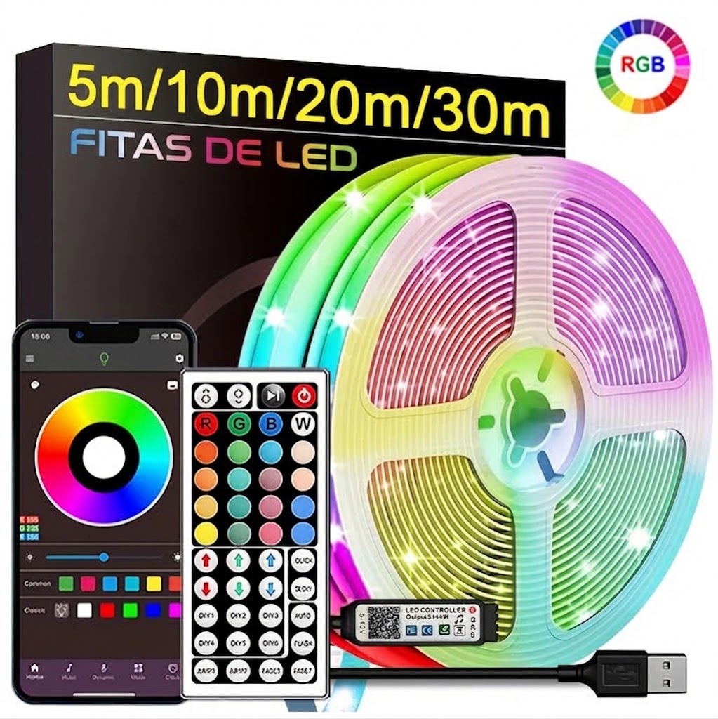 Fita de luz RGB 5m