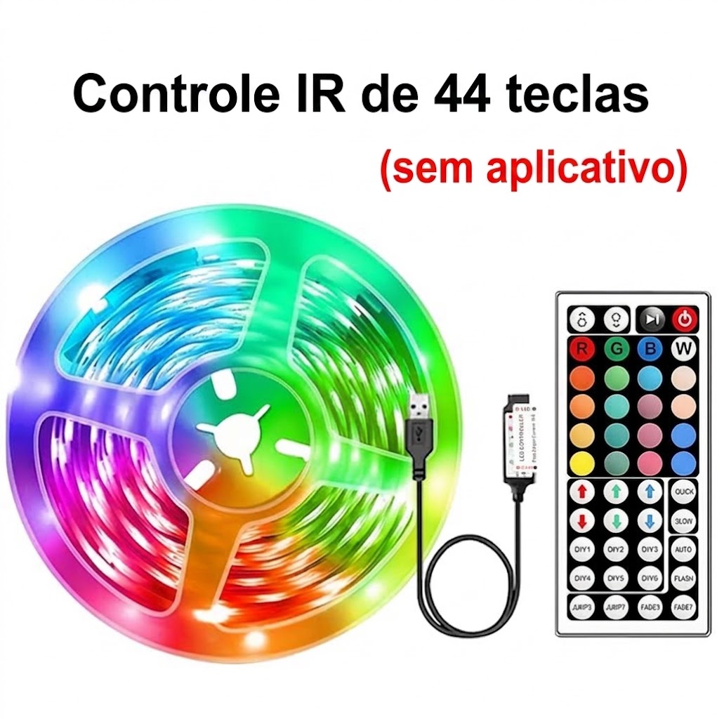 Fita de luz RGB 5m