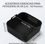 Forros de air fryer de silicone antiderrapante